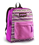 JanSport Classic SuperBreak Backpack, Pink Phenomenon/Shell Tan Double Fun