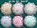 Embroidery & Battenburg Parasol with Pastel Flowers, Asst. Colors, Full Size