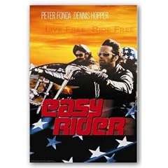 Easy Rider Movie Poster - Live Free Kunstdruck
