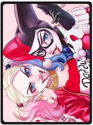 Sexy Joker Harley Quinn Customized Creative Woolen Blanket Fleece Blanket Indoor and Outdoor Blanket Travel Blankets 58x80 Inches (Large)