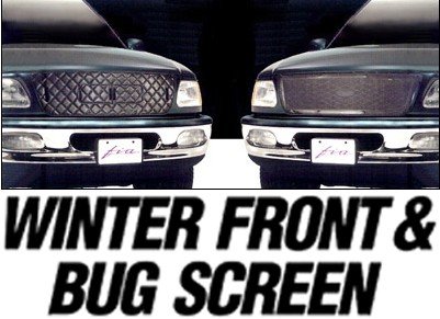 Fia Vinyl Grille Winter Cold Front & Bug Screen ComboCustom FitJeepWrangler2004 to 2006Rubicon