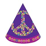 Creative Converting Groovy Girl Birthday Party Hats 8 C