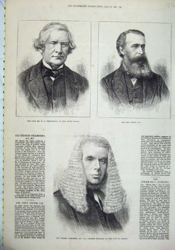 Cover image : 1872 WENTWORTH WALES JOHN COODE CHAMBERS SERJEANT