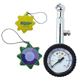 HQRP Air Tire Gauge Pressure Tool Tyre w  Tread Rubber Cover for Car Vehicle Auto... by HQRP