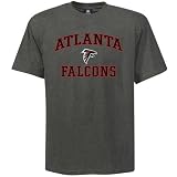 NFL Atlanta Falcons Heart And Soul II Charcoal Short Sleeve T-Shirt, Charcoal Heather, X-Large