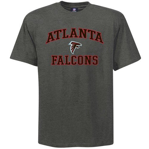 Atlanta Falcons Charcoal Heart and Soul T-shirt (Large)