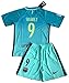 Luis Suarez #9 FC Barcelona 2016-2017 Champions League 3rd Jersey with Shorts for Kids