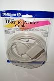 Six Foot IBM to Printer Cable -- Contacts IBM Compatible Computers
to Most Popular Printers -- Gold Plated Contacts -- Molded and
Shielded -- 25 Conductor -- New in Factory Packaging as shown