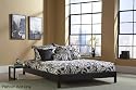 Queen Wood Platform Bed - Murray Platform Contemporary Design in Black Finish