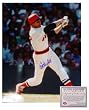 Carlton Fisk Boston Red Sox MLB Hand Signed 16x20 Photograph Baseball Batting