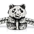 Believe Beads � 1 X Panda Charm Bead for Pandora/Troll/Chamilia Style Charm Bracelet.