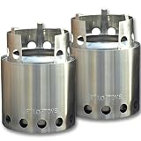 Solo Stove (2 Stove Bulk Pack) - Ultra Light Weight Compact Wood Gasifier Backpacking Stove Stove. Great Survival Camp Stove for Emergency Preparedness, Bug Out Bags, Preppers, Freeze Dried Food Storage