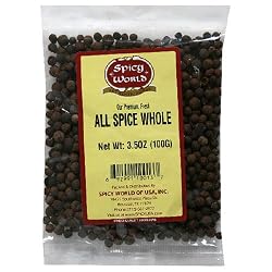 Spicy World All Spice Whole, 3.5-Ounce Bags (Pack of 24)