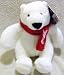 Coca-Cola Plush Polar Bear with Red Coca-Cola Scarf