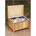 Cedar Storage Bench / Ice Chest with Cushion Top Color: Navy
