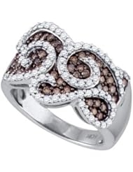 1.01CTW COGNAC DIAMOND FASHION BAND
