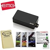 EMG 85 Black Humbucking Active Guitar Pickup Kit - Includes: GO-DPS Polishing Cloth, Planet Waves Polish Pack & Planet Waves 3 Pick Sampler