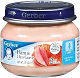 Gerber 2nd Foods Meats, Ham & Ham Gravy, 2.5-Ounce (Pack of 12)