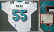 Junior Seau Signed Dolphins Reebok White Jersey