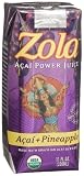 Zola Acai Power Juice, Acai & Pineapple, 11-Ounce Boxes (Pack of 12)