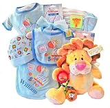 Baby on Safari Baby Boy Gift Basket
