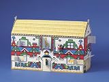 African Ndebele House: Folk Art Three Dimensional Advent Calendar
