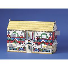 African Ndebele House: Folk Art Three-Dimensional Advent Calendar