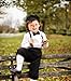 AMK Baby Toddler Little Boys Vintage Knickerbocker Suit Set - 5 pc Suspender Bowtie Hat Knickers Retro Suit…