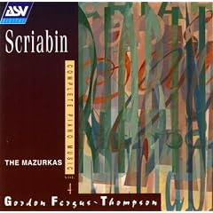 Scriabin: Mazurkas