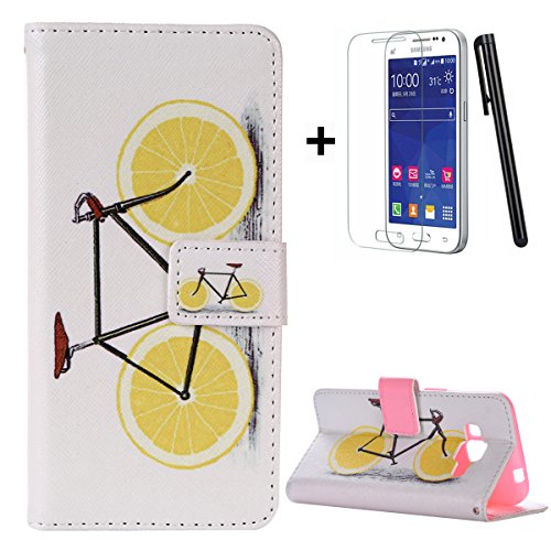 Samsung Galaxy Core Prime case,Samsung G360 Flip Wallet Case,Tebeyy Premium Blue Butterfly Pattern PU Leather Wallet Case Cover Pouch [Magnetic Closure] with Card Slots for Samsung Galaxy Core Prime SM-G360F,Kickstand,Credit Card Holder,Book Style Flip Wallet with Screen Protector&Stylus