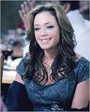 Leah Remini by Unknown Framed with Black Decor Wood Frame 1.25 inch width, 3/4 inch depth