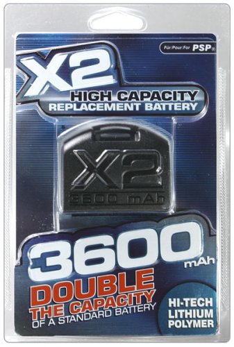 Childrens Toyshop   : Datel - Sony PSP - BATTERIE X2 DOUBLE CAPACITY 3.6V (3600 mAh) pour PSP