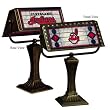 Cleveland Indians Memory Company Team Art Glass Banker's Lamp MLB Baseball Fan Shop Sports Team Merchandise