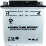 UPG Flooded Cell Motorcycle Battery - 12V, 6.5 Amps, Model# UB30LB