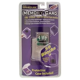 GameCube 4MB Memory Card- Clear