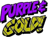 Purple & Gold! Temporary Tattoos