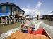 Floating Village Water Taxi, Kampong Ayer Water Village, Bandar Seri Begawan, Brunei Photographic Poster Print by Holger Leue, 48x36