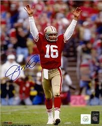 Joe Montana San Francisco 49Ers Signed 8 X 10 Photo -- (Touchdown) - Authentic Celebrity Autographed