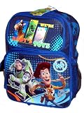 Disney Toy Story Movie Buzz Lightyear Woody Bullseye Large Backpack Bag Tote 16"