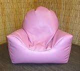 Zippy Faux Leather Bean Bag Chair - Pink - Child Age up to 10 yrs - Armchair