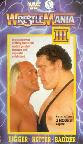 CD-Charts  VHS : WWF - Wrestlemania 3