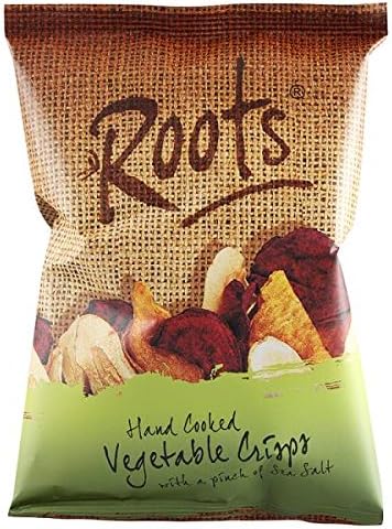 Roots Hand Cooked Vegetable Crisps with a Pinch of Sea Salt 40g (Pack of 6)