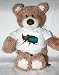 Teddy Bear with green, beetle, insect, rhinoceros, horn, brown t-shirt