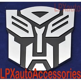 5" Autobot Transformers 3D Chrome Emblem (Not a Decal, High Quality Chrome Emblem)