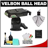 Velbon QHD-61Q Magnesium Ball Head with Quick Release plus Cleaning Accessory Kit