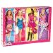 Barbie I Can Be Doll with 4 Career Outfits Ballerina , Rock Star , Model , Movie Star