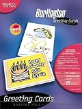 Burlington Greeting Cards 1/4 Fold 25 Cards/Envelopes