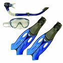 Speedo Glide Mask, Snorkel and Fin Set