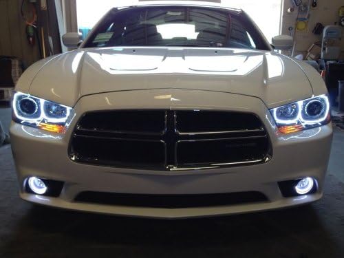 Oracle 11-14 Dodge Charger Plasma Green Halo Rings Headlights Bulbs
