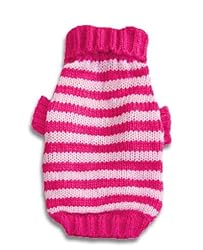 Pink Stripes Retro Lolipop Cute Dog Sweater L